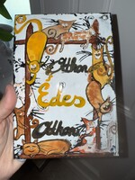 Őrült vicces cicák üdvözlő tűzzománc felirat vaslemezre készült, ajtókopogtató,