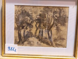SCHADL JÁNOS (1892-1944) 1. Fák 2. Házaknál  KÉTOLDALAS.     988.