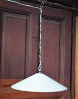 Formás bordázott loft ipari mennyezeti konyhai függesztett lámpa 41,5x10cm +függesztő lánc 49cm