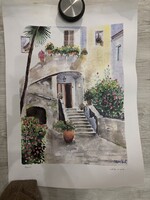 Akvarell kép  70 x 50 cm