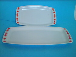 2 db retró Alföldi porcelán Centrum varia mintás pecsenyés, vagy süteményes tál