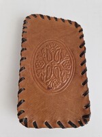 Bőr szemüvegtok, mérete 15x9x2cm