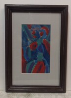 Németh Miklós "Női akt" tempera - papír j nélkül