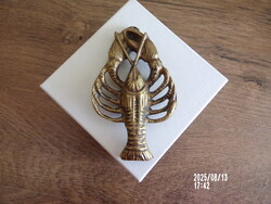 Brutalista ötvös bronz medál