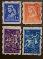 1932 Szent Erzsébet  bélyeg sor pecsételt (1/6/8)