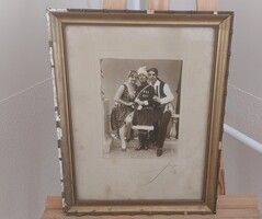 Régi fotó  fénykép 1930 34x44 cm kerettel