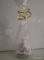 ANGYAL - ALKUKÉPES - HORGOLT - 14 x 10  cm - ANGYAL - HÓFEHÉR - HIBÁTLAN