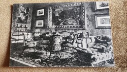 1924 BUDAI VÁR ERZSÉBET KIRÁLYNÉ SISI (megsemmisült) EMLÉKMÚZEUM DOLGOZÓSZOBA KORABELI FOTÓLAP