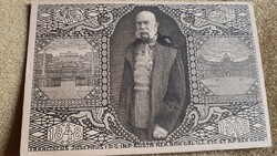 SZECESSZIÓS EMLÉKLAP HABSBURG FERENC JÓZSEF MAGYAR KIRÁLY 60 ÉVES JUBILEUM BÉCS 1908 KUK