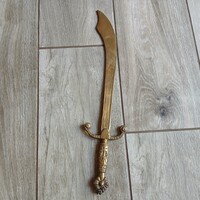 Régi réz kard falidísz (34,8x7,6 cm)