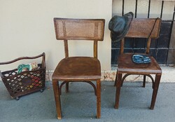 Debreceni thonet nádazott székek Kozma Lajos modorában