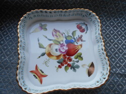 Herendi áttört gyümölcs mintás ( Bouquet de fruits ) kínáló