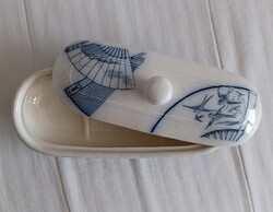 Antik angol fajansz, BWM&Co (későbbi Cauldon) fürdőszobai kefetartó. Hibátlan.