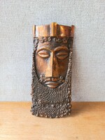 Retro magyar fémmunka, ötvösmunka. Kótai József királyi maszk