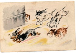 Postcard: Humorous card. Franked in 1958, in good condition.