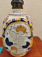 Habán jellegű ónmázas kerámia olajtartó