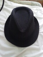 Új néptáncos fekete nemez gyerek ? ferfi kalap 58cm