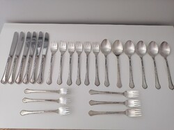 Ezüstözött evőeszköz készlet 6 személyes