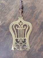 Antik Francia réz vasaló, edény tartó