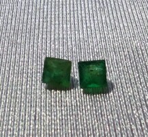Smaragdok  kezeletlen csiszolt pár:2,9/3mm