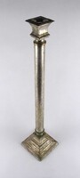 1W504 Antik nagyméretű jelzett D+W ezüstözött réz gyertyatartó 62 cm