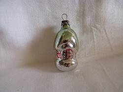 RÉGI ÜVEG KARÁCSONYFADÍSZ - HÁZIKÓ!