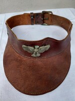 Bőr homlokvédő/szemellenző birodalmi sas díszítéssel