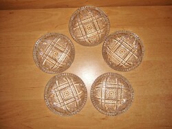 Retro Glass Pickle Dish - 5 pcs - diameter 9.5 cm (16/K)