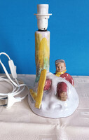 Síelő Kisfiú Kerámia Lámpatest 24 cm