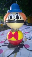 Retro-Anno Szarvasi "lámpagyár" asztali lámpája-Bohóc fig. m 31 cm gyerekszoba kedvence, működő