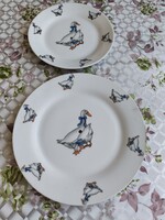 Német  porcelán libás lapostányér, kistányér eladó!Középen lyukasztott 2 db eladó!