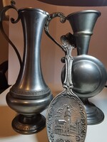 Régi /Antik Német Kancsó /kanál 3db-os tétel