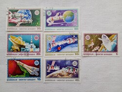 Bélyeg 004 - Mongolia 1975 bélyegsorozat Szojuz Apollo egyben