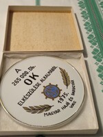 !Hollóházi emlék plakett