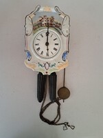 Schwarzwald porcelán számlapos falióra, parasztóra, remek állapotban