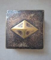 KLasszikus jelzett bécsi ezüstözött doboz a Wolkenstein & Glückselig gyártótól, Art deco