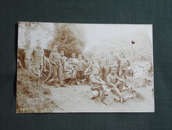 Képeslap,Osztrák Magyar hadsereg,Kárpátok,ágyús állások,szakasz,katona,honvéd,1915-