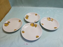 X0363 Alföldi dália mintás kistányérok 4 db 19,5 cm