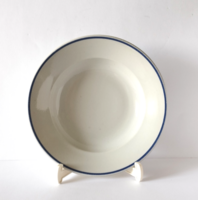 RETRO MENZÁS KÉK PEREMES ZSOLNAY PORCELÁN MÉLY TÁNYÉR,PÓTLÁSNAK