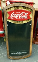 Régi COCA -COLA világtós reklámtábla. Mérete 90x40 cm