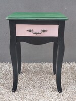 Árt Deco stílusú egyedi színvilágú fiókos lerakóasztal ALKUDHATÓ