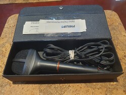 Retro újszerű PHILIPS SBC 3050 Stereo mikrofon 1988-ból dobozában hi-fi audio rádió b5