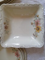 Zsolnay szögletes tál