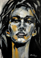 Petra  - akrilfestmény- 27,5 x 20,5 cm