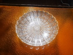 RÉGI BOHÉMIA KRISTÁLY KÍNÁLÓ TÁL,