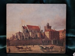 Malarz Nieokreslony lengyel festő sokszorositott képe hátul minden leírással