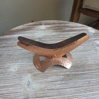 Érdekes régi vörösréz szalvétatartó (13x6,8x5,7 cm)