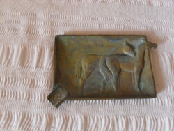 Antik réz lovas  hamuzó