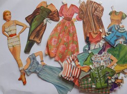 Papír baba öltöztető az 1940-es évekből