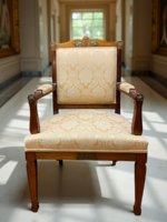 Exkluzív empire stílusú antik karosszék